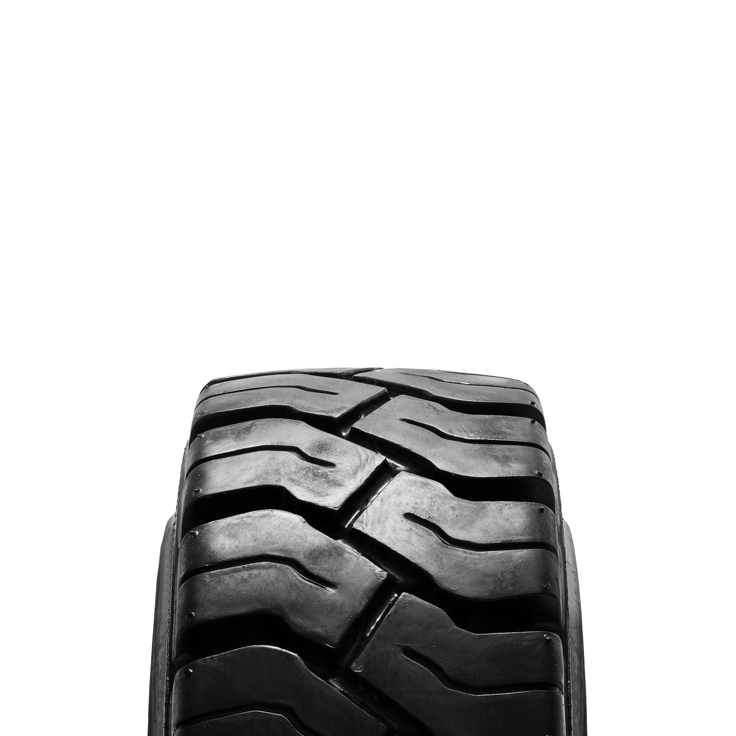 18x6x12-1/8 and 14x4-1/2x8 Black Rubber Forklift Cushion Solid Tires | 4X  DEAL